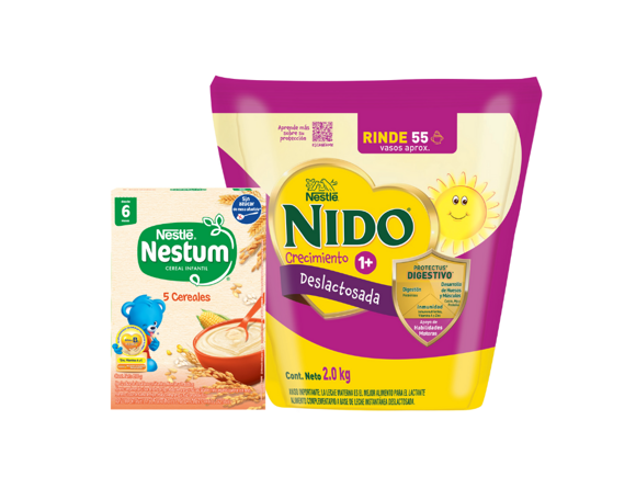 NIDO 1 Deslactosada + NESTUM 5 Cereales