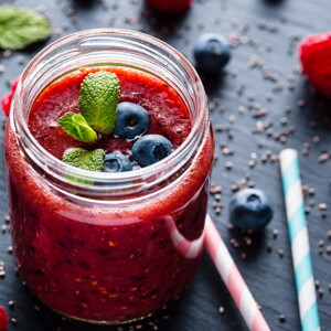 Smoothie de frutos rojos